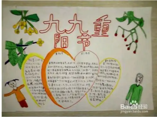 怎样画重阳节手抄报