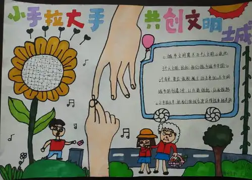 薛城区实验小学开展小手拉大手,共建美好薛城实践活动