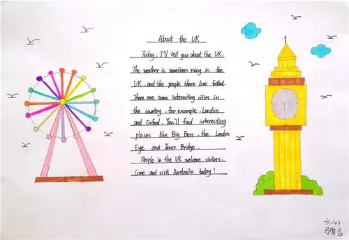 英语特色作业一纸一笔travelaroundtheworld