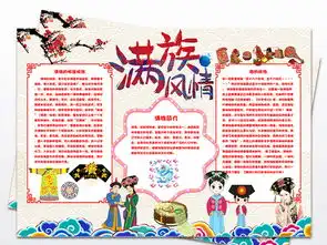 56个民族之满族小报民族风俗手抄报图片素材worddoc模板下载108.83mb其他大全其他