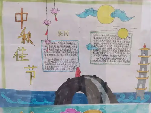 中秋节手抄报学生作业展一姚真真yzz的博客