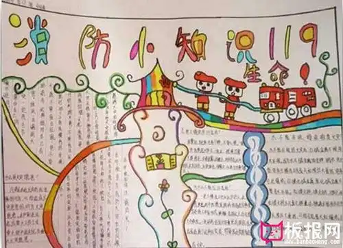 消防小知识手抄报,安全意识在我心