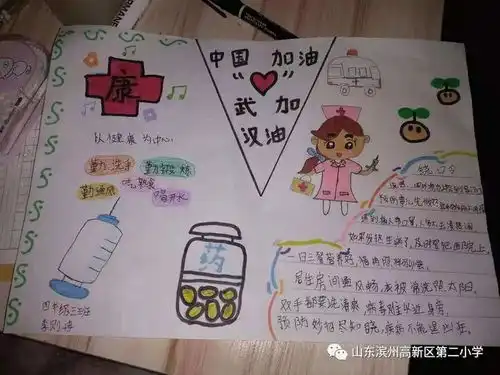 小手拉大手,手绘防疫战高新区第二小学师生在行动系列3