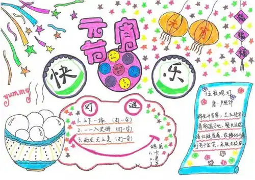 元宵节手抄报精选文字素材手工制作灯笼丨绝佳素材