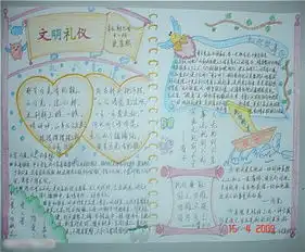 文明礼仪手抄报文明只查一步