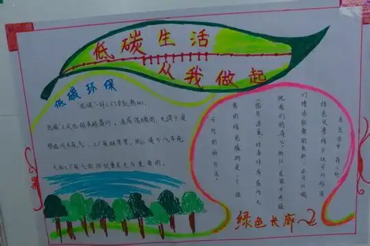 怎样画绿色生态文明的手抄报