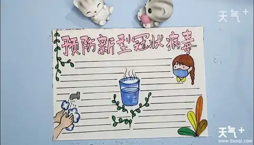 预防新型冠状病毒手抄报预防新型冠状病毒画报