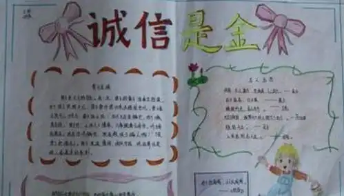 诚信手抄报的内容