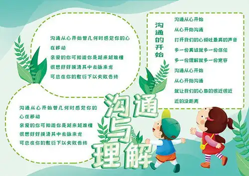 校园沟通与理解手抄报