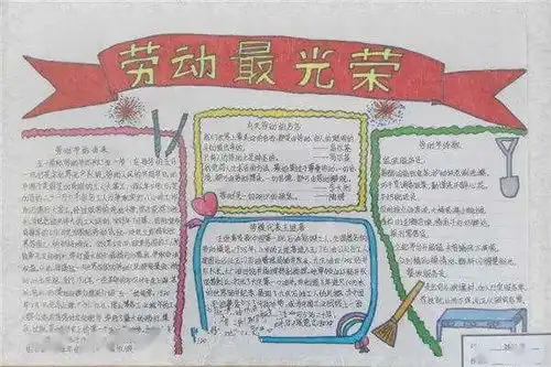 老师布置了五一劳动节作文手抄报作业收藏这篇文章就搞定了