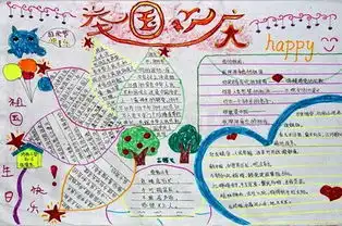 2019年欢度国庆手抄报简单又漂亮一年级