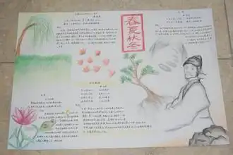 关诗的手抄报