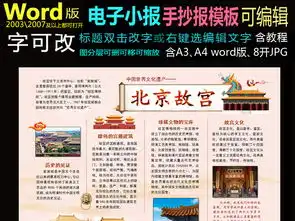 word模板故宫电子小报中国世界文化遗产图片素材worddoc下载34.46mb地理手抄报大全学科手抄报