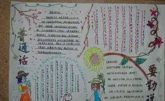 如何说好普通话手抄报
