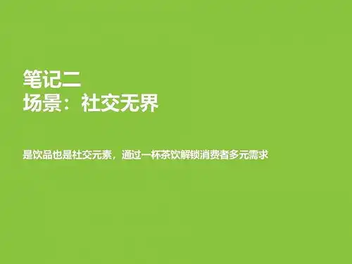 2021年探索中国新消费公开一份新式茶饮消费洞察笔记