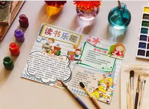 卡通呆萌读书乐趣读书好习惯手抄报word模板下载docx格式熊猫办公