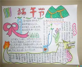 端午节手抄报悬艾叶菖蒲