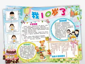 我10岁了小报成长教育手抄报电子小报图片模板psd设计图下载其他大全编号16375665