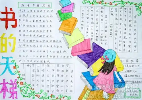 读书的手抄报图片