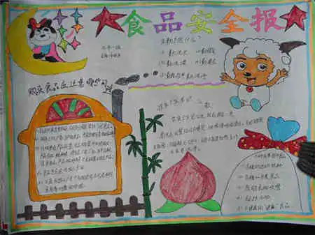 食品安全手抄报图片让我们沉睡的心灵苏醒