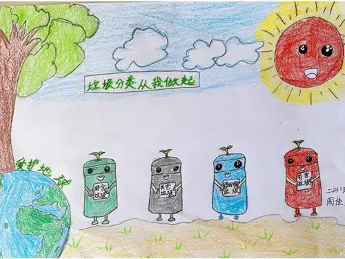 欢迎欣赏漂亮的垃圾分类手抄报