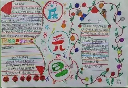 一篇就够2021元旦手抄报来了模板好词好句好段元旦须知快为孩子收藏