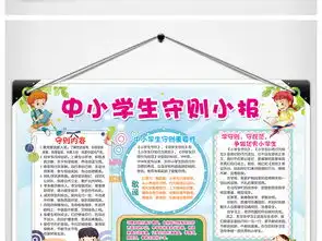 中小学生守则小报行为准则手抄报电子小报图片素材道德与法治手抄报大全worddoc模板下载67.82mb学科手抄报