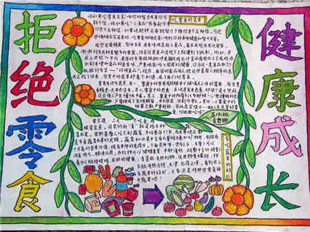 食品安全手抄报谈谈卫生与健康