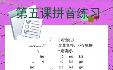 第五课拼音练习