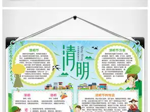 清明节小报踏青扫墓手抄报传统节日电子小报图片模板worddoc设计图下载清明节手抄报大全编号17556158