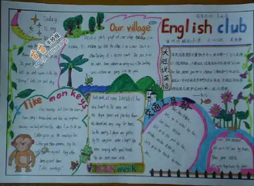 englishclub英语俱乐部手抄报图片大全内容