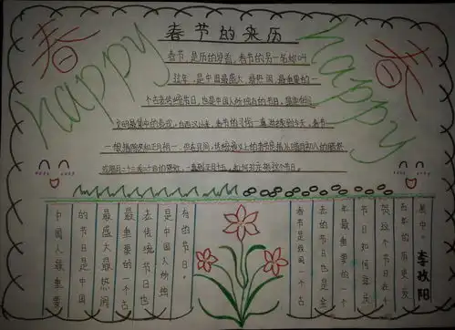 四年级春节手抄报图片大全