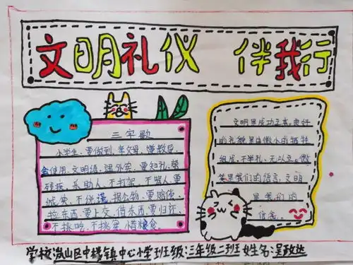 践行礼仪常规展现卓雅风采中楼镇中心小学开展文明礼仪常规教育活动