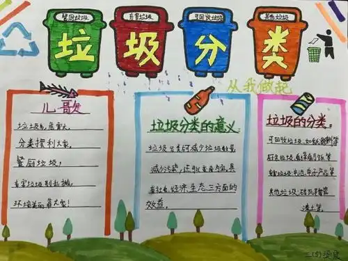 垃圾分类靠大家健康生活你我他
