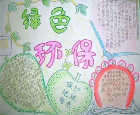 保护环境手抄报共同创建美好的明天