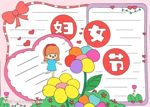 妇女节手抄报模版