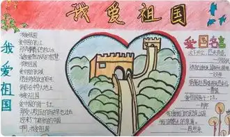 2019年开学第一课手抄报爱我中华