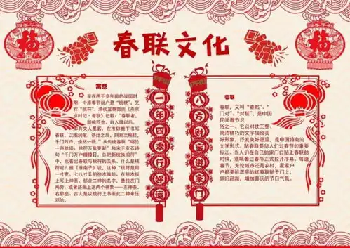 2022虎年寒假手抄报春节好词好句好段