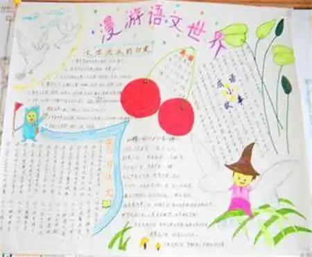 语文手抄报我真的很爱你