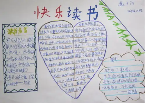 快乐读书手抄报二年级