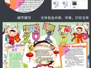 word2018新春春节新年快乐狗年英语寒假生活民俗手抄小报素材图片模板worddoc设计图下载寒假手抄报大全编号17512297