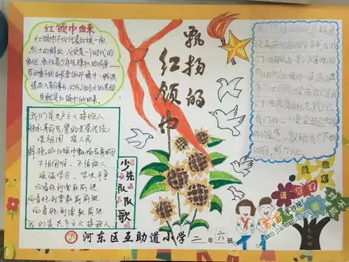 飘扬的红领巾手抄报图片大全资料