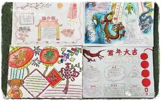 甘泉县第二小学迎中国新年,展少年风采手抄报评比