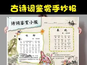 古诗词鉴赏小报手抄报图片模板下载
