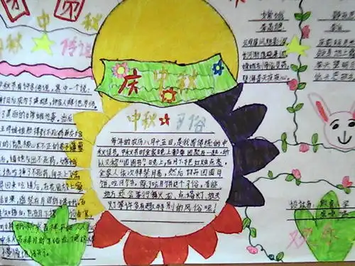 中秋节手抄报一年级