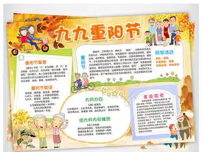 重阳节小报关爱老人手抄报孝亲敬老电子小报图片素材重阳节手抄报大全worddoc模板下载168.00mb节日手抄报