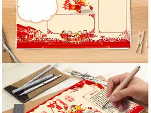 贺新春新年小报手抄报狗年春节电子小报
