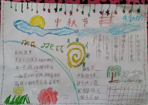 关于中秋节手抄报