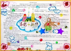 手抄报,关于校园的主题