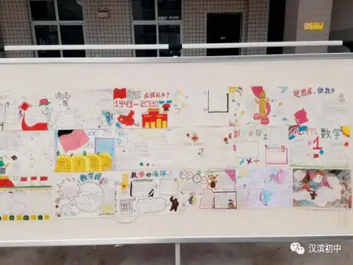 弘扬传统文化品味数学乐趣初三数学备课组开展数学与生活手抄报展览活动